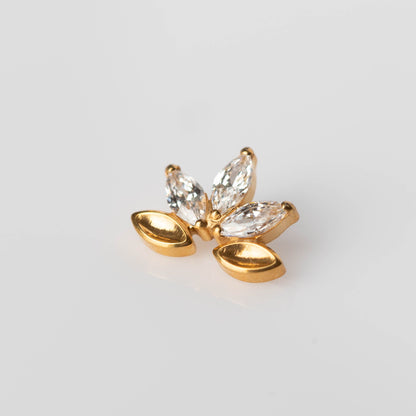 Piercing Arabesco PVD Dourado - Titânio
