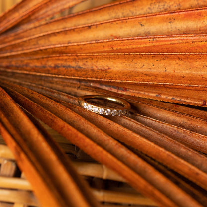 Brinco Argola Cravejada Dourada PVD - Titânio