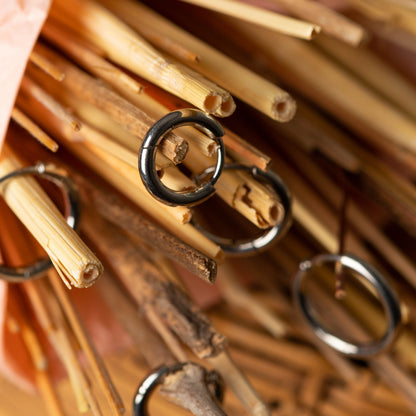 Brinco de Argola Lisa (par) - Titânio