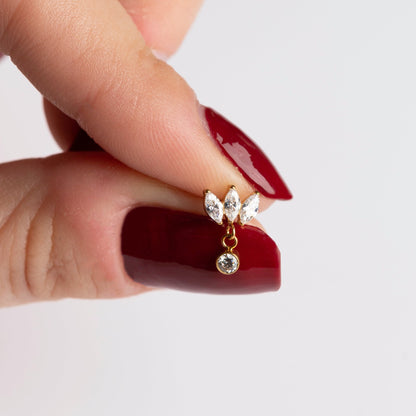 Piercing Daya PVD Dourado - Titânio