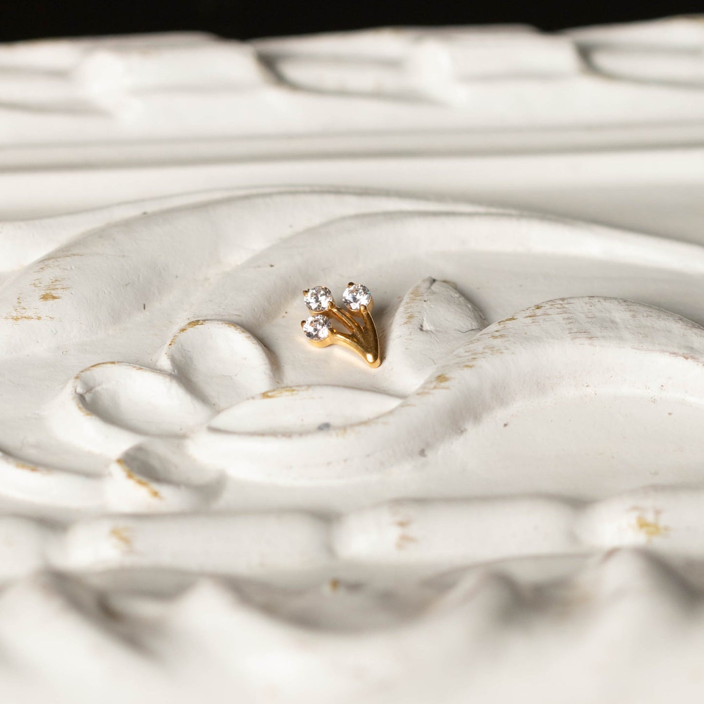 Piercing Lumen Sprout Dourado PVD – Titânio