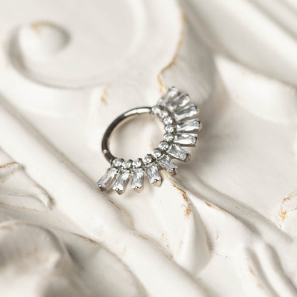 Argola Fine White - Titânio