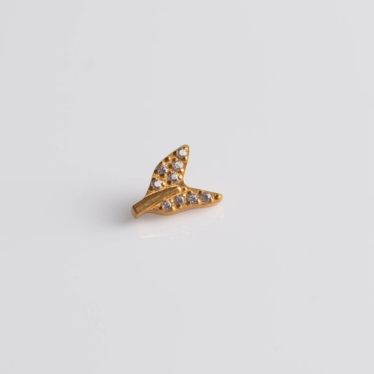 Piercing Tail PVD Dourado - Titânio