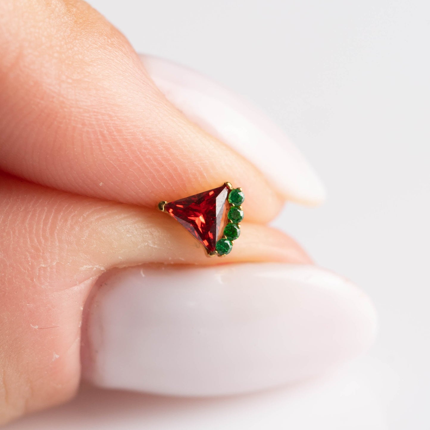 Piercing Watermelon PVD Dourado - Titânio