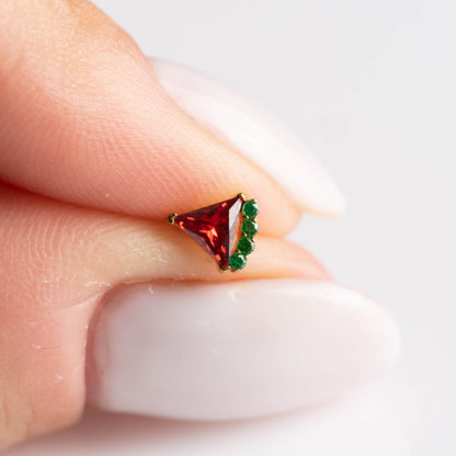 Piercing Watermelon PVD Dourado - Titânio