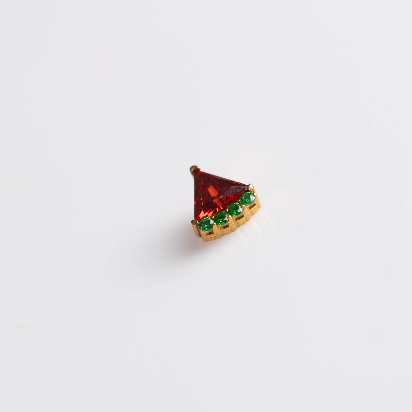 Piercing Watermelon PVD Dourado - Titânio