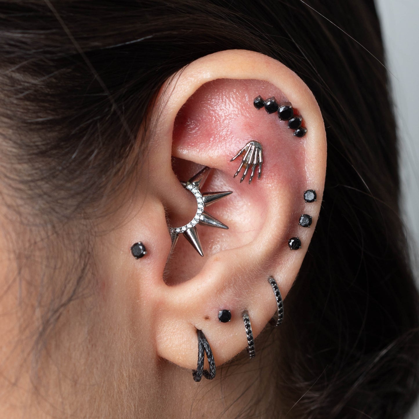 Piercing Ponto de Luz Preto- Titânio