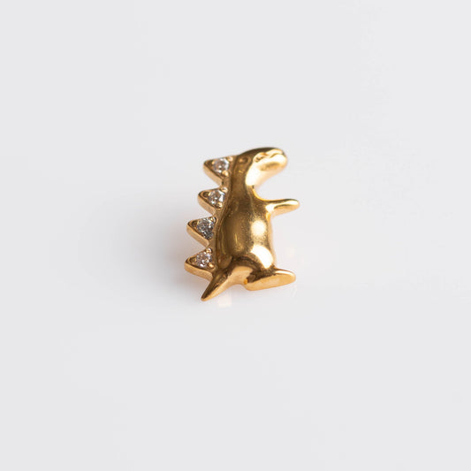 Piercing T-Rex PVD Dourado Titânio