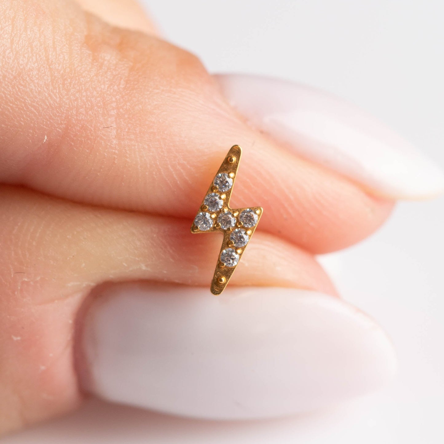 Piercing Volt PVD Dourado - Titânio