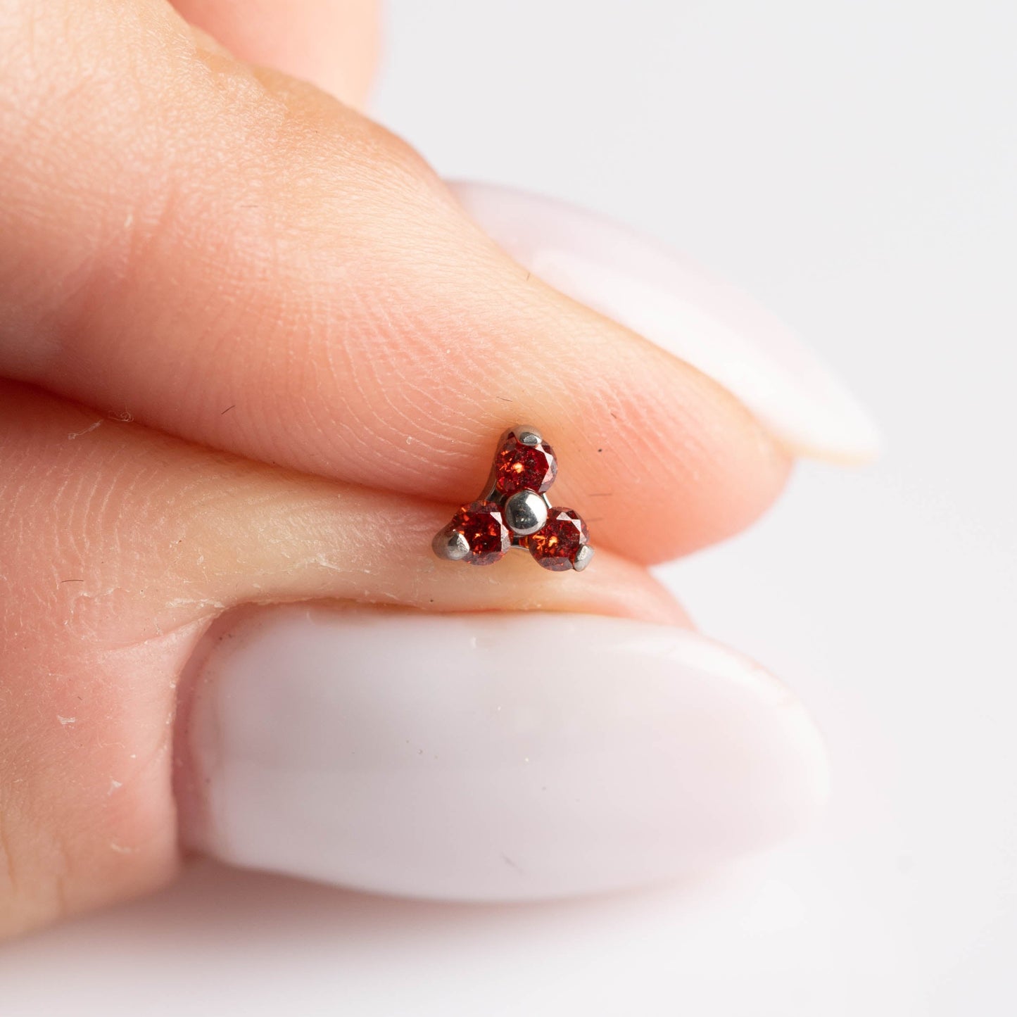 Piercing Grape Vermelho - Titânio