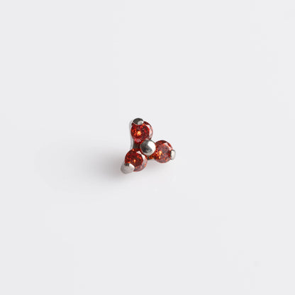 Piercing Grape Vermelho - Titânio