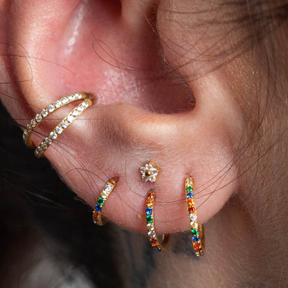 Piercing Argola PVD Gold Unic Colors- Titânio