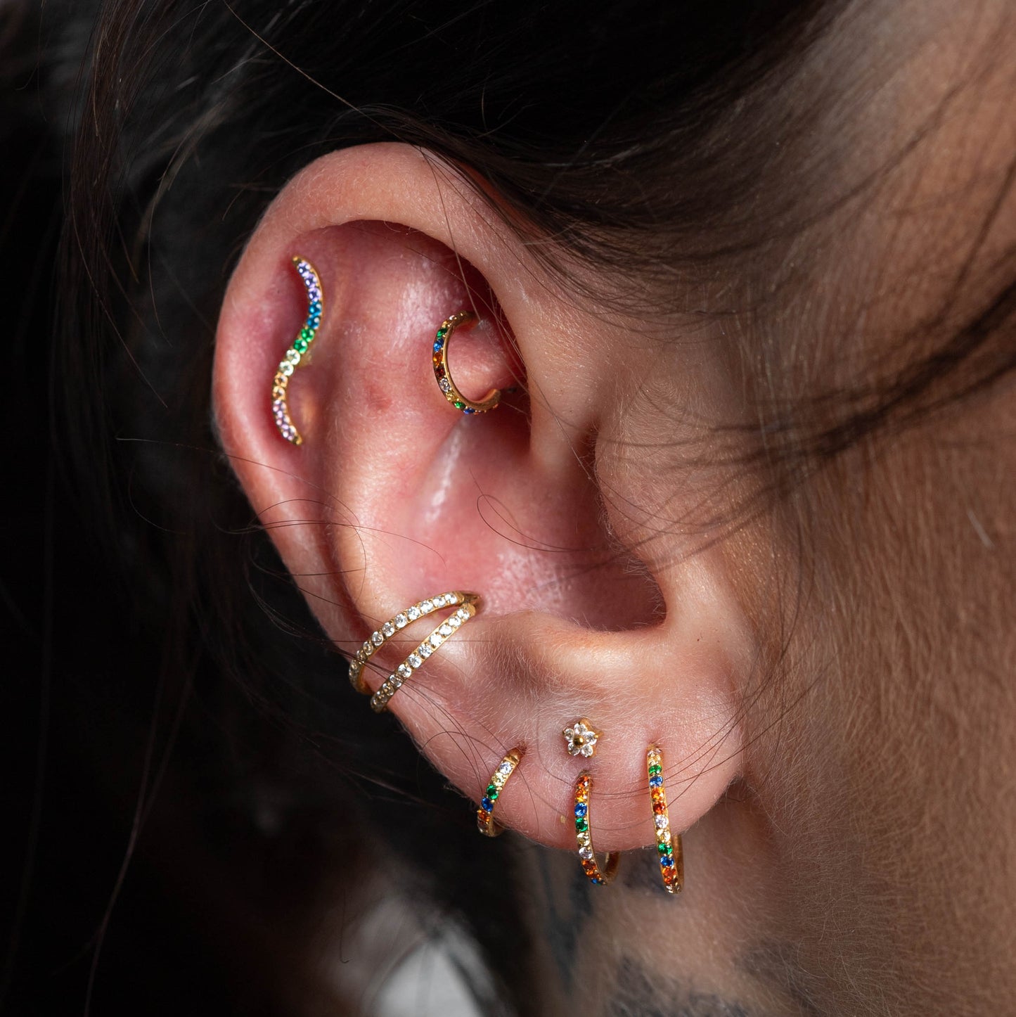 Piercing Argola Unic Colors - Titânio