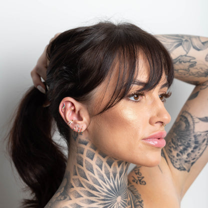 Piercing Argola PVD Gold Unic Colors- Titânio
