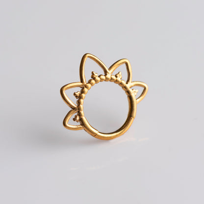 Piercing Argola Narah PVD Dourado - Titânio