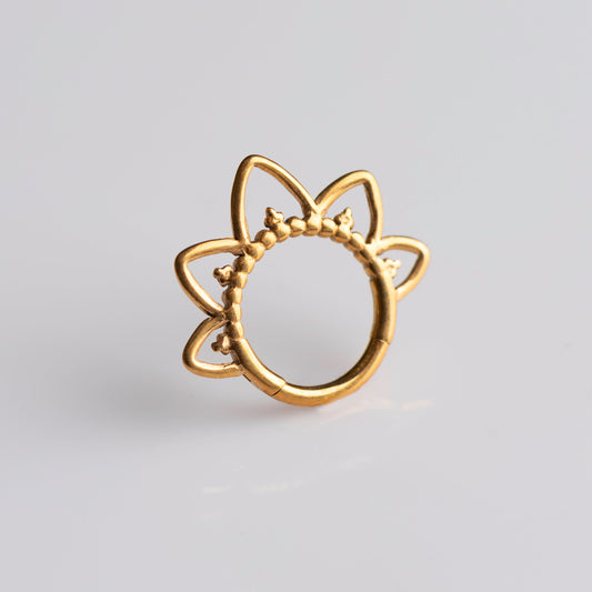 Piercing Argola Narah PVD Dourado - Titânio