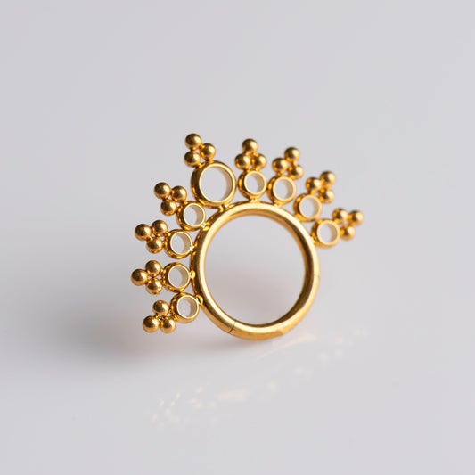 Piercing Argola Ella PVD Dourado - Titânio