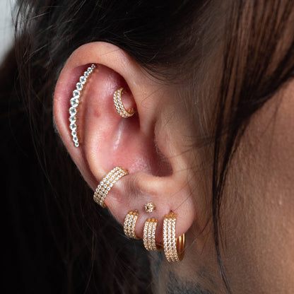 Piercing Big Harley Dourado PVD - Titânio