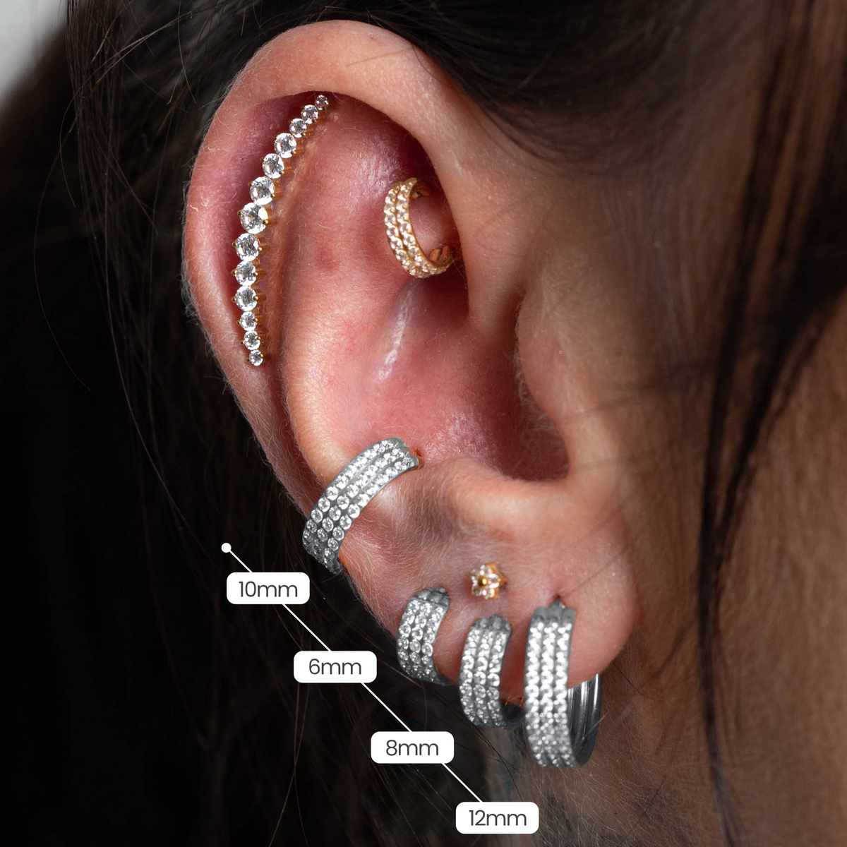 Piercing Argola Zaya - Titânio