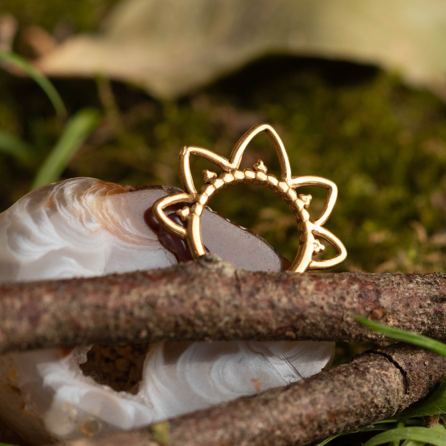 Piercing Argola Narah PVD Dourado - Titânio