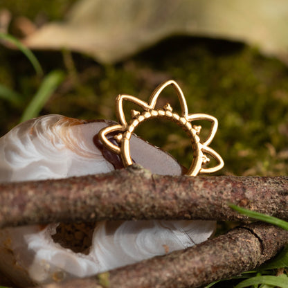 Piercing Argola Narah PVD Dourado - Titânio