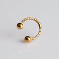 Piercing Argola Ferradura Caelis PVD Dourado - Titânio