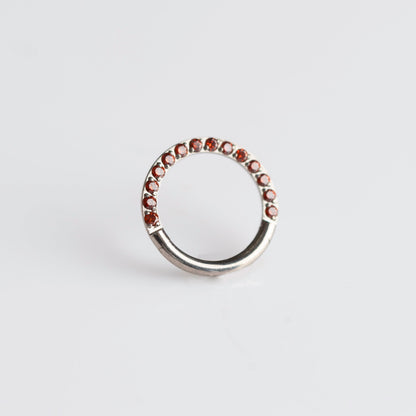 Piercing Single Vermelho - Titânio