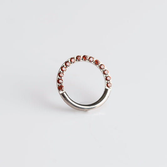 Piercing Single Vermelho - Titânio