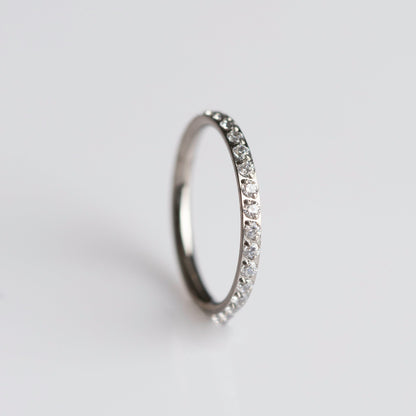 Piercing Argola Unic White - Titânio