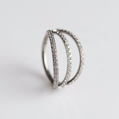 Piercing Argola Triplet - Titânio