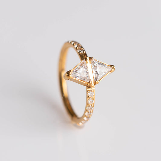 Piercing Argola Alexandra PVD Dourado - Titânio