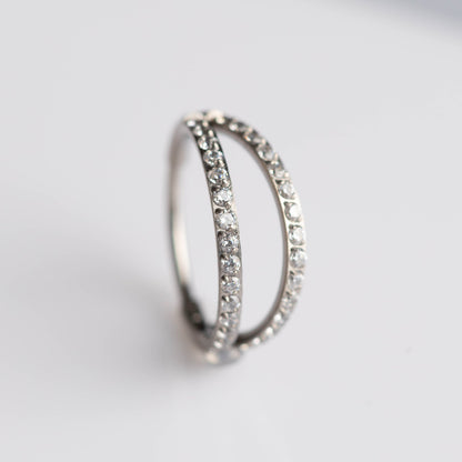 Piercing Argola Duplet - Titânio