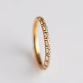 Piercing Argola Crystal Line Dourado PVD - Titânio