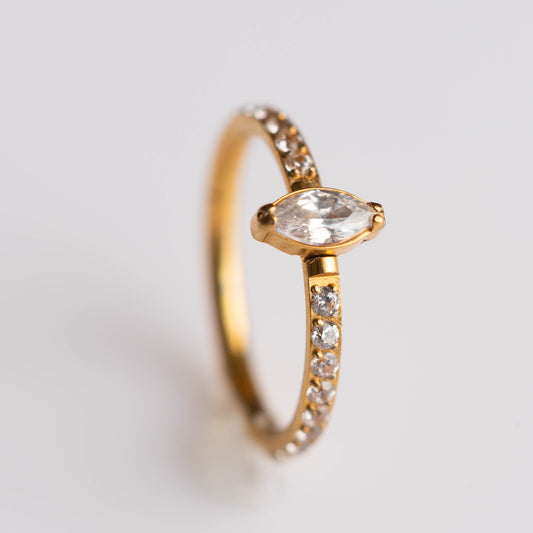 Piercing Argola Alira PVD Dourado - Titânio