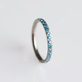 Piercing Argola Unic Azul - Titânio