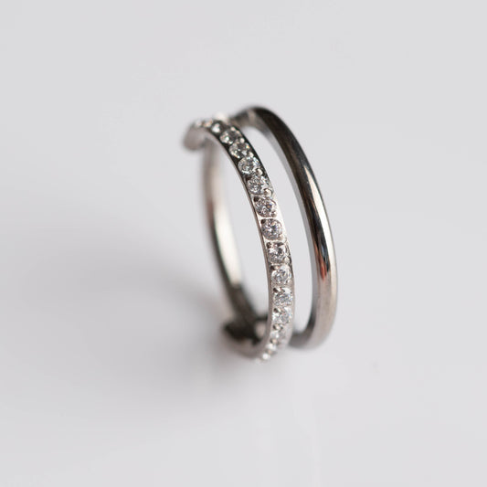 Piercing Argola Duo - Titânio