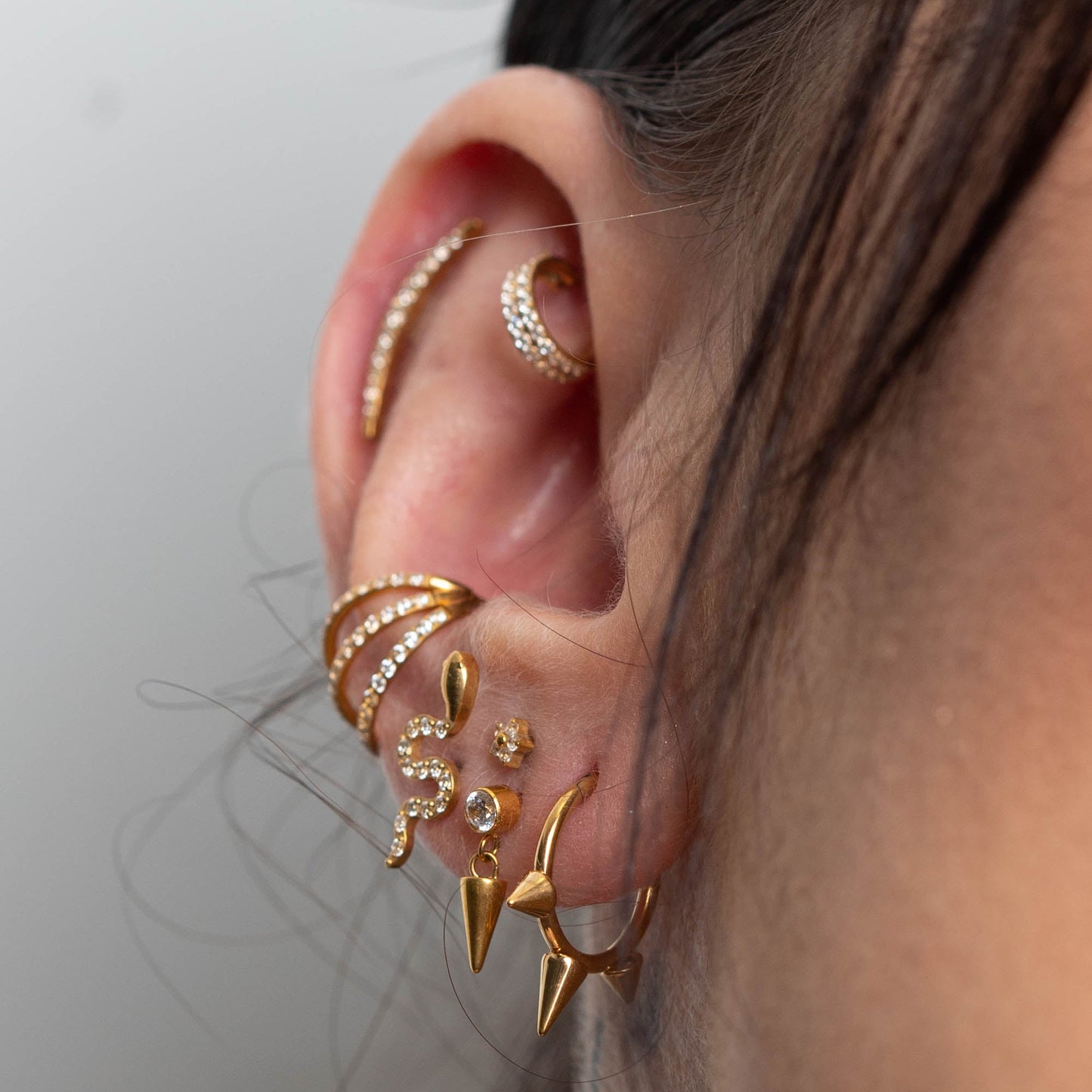 Piercing PVD Gold Sleep Spike -Titânio