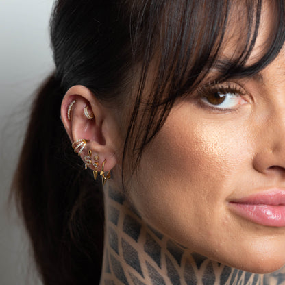 Piercing PVD Gold Sleep Spike -Titânio