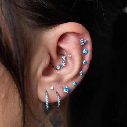 Piercing Cartier Azul- Titânio