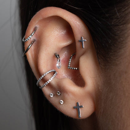 Piercing Cruz- Titânio