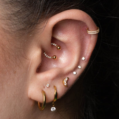 Piercing Argola Ferradura Caelis - Titânio
