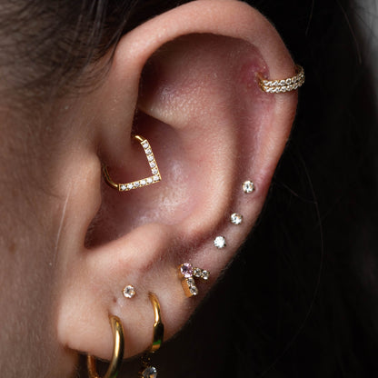 Piercing PVD Gold Jyoti- Titânio