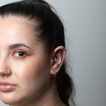 Piercing PVD Gold Jyoti- Titânio