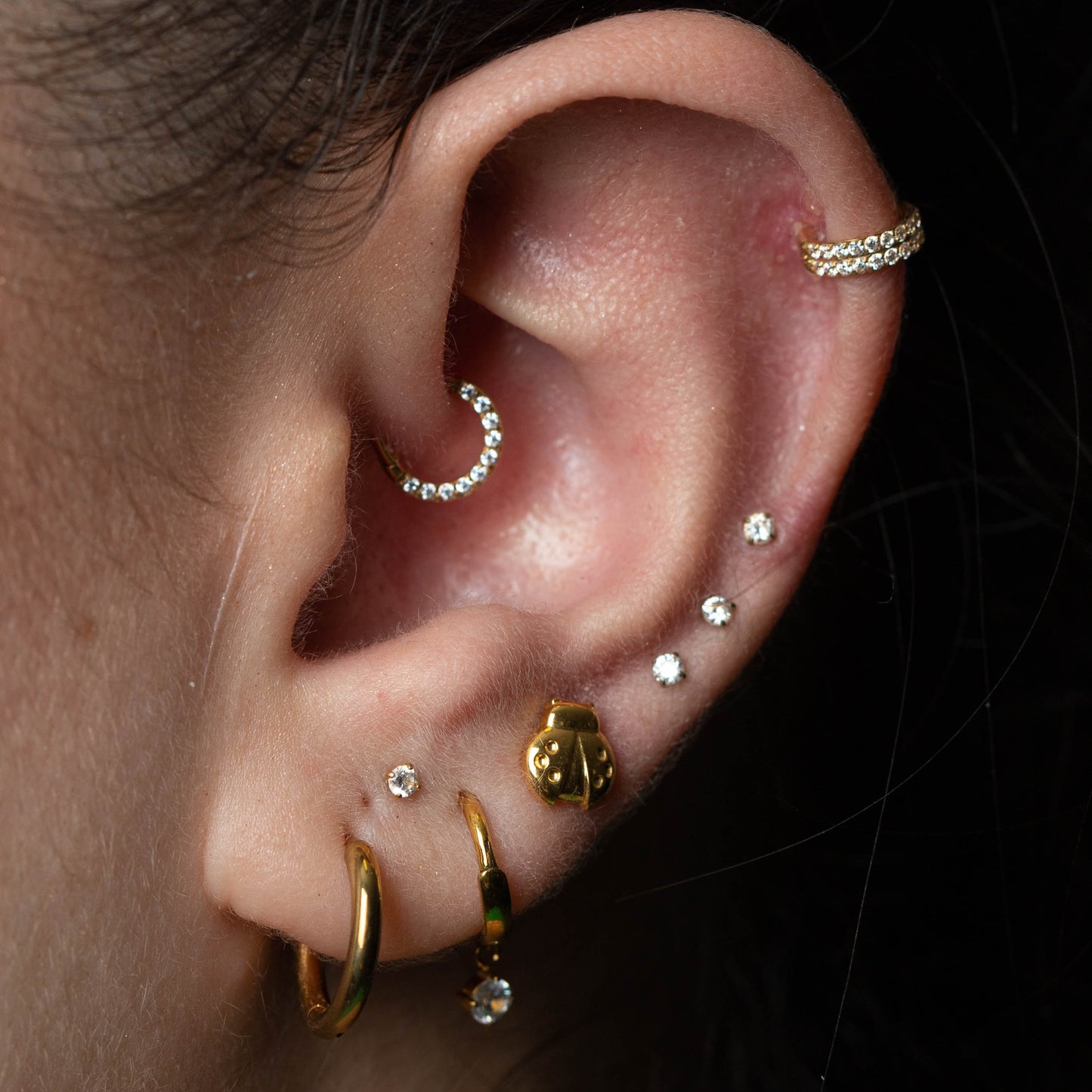 Piercing PVD Gold Joaninha- Titânio