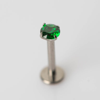 Piercing Ponto de Luz Verde- Titânio