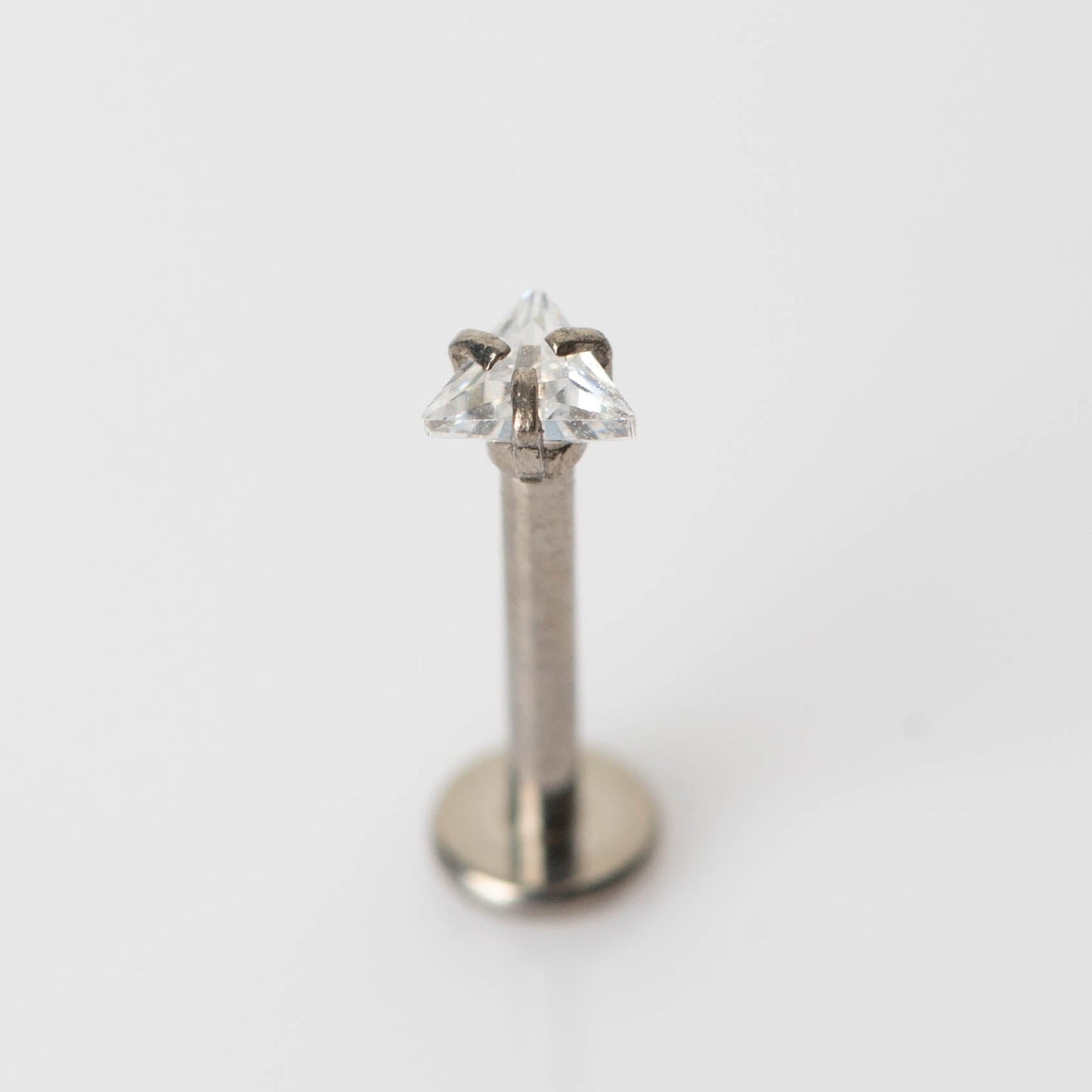 Piercing Ponto de Luz Triângulo- Titânio