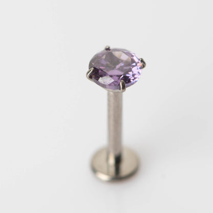 Piercing Ponto de Luz Roxo- Titânio