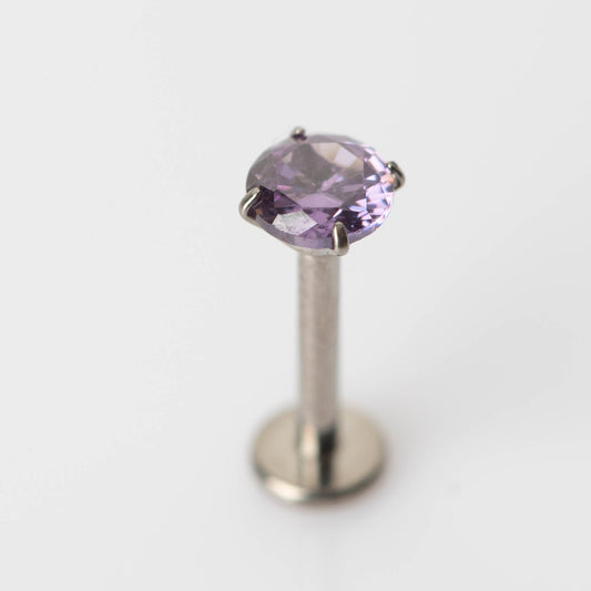 Piercing Ponto de Luz Roxo - Titânio