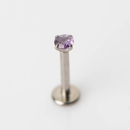 Piercing Ponto de Luz Roxo- Titânio