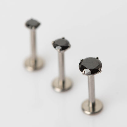 Piercing Ponto de Luz Preto- Titânio